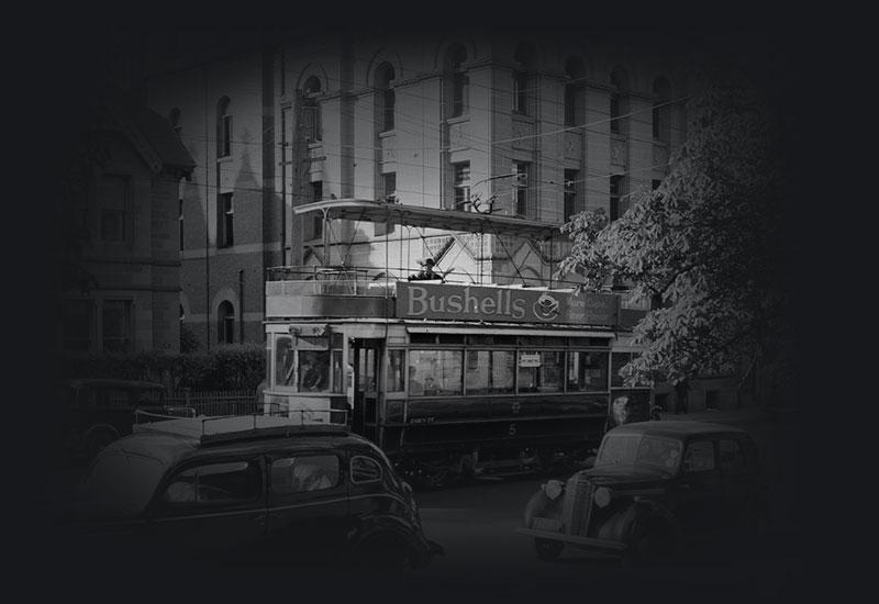 Hobart trolley bus, 1947.