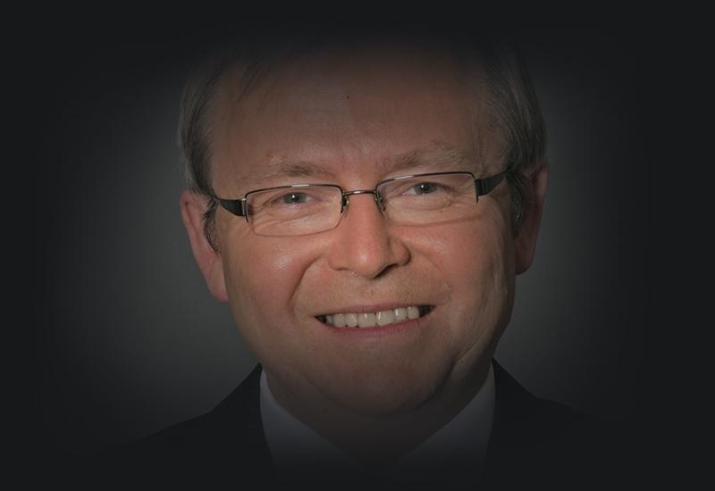 Colour portrait photograph of Kevin Rudd supplied by Prime Minister and Cabinet.