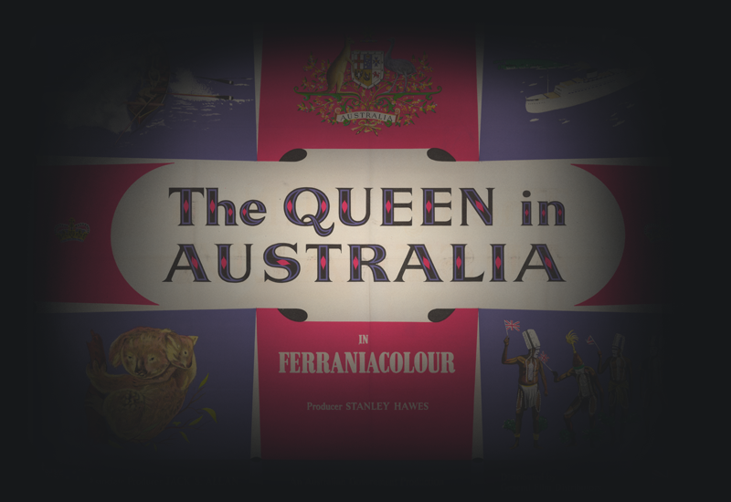 The Queen in Australia promotional poster.