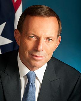 Colour portrait photograph of Tont Abbott supplied by Prime Minister and Cabinet.