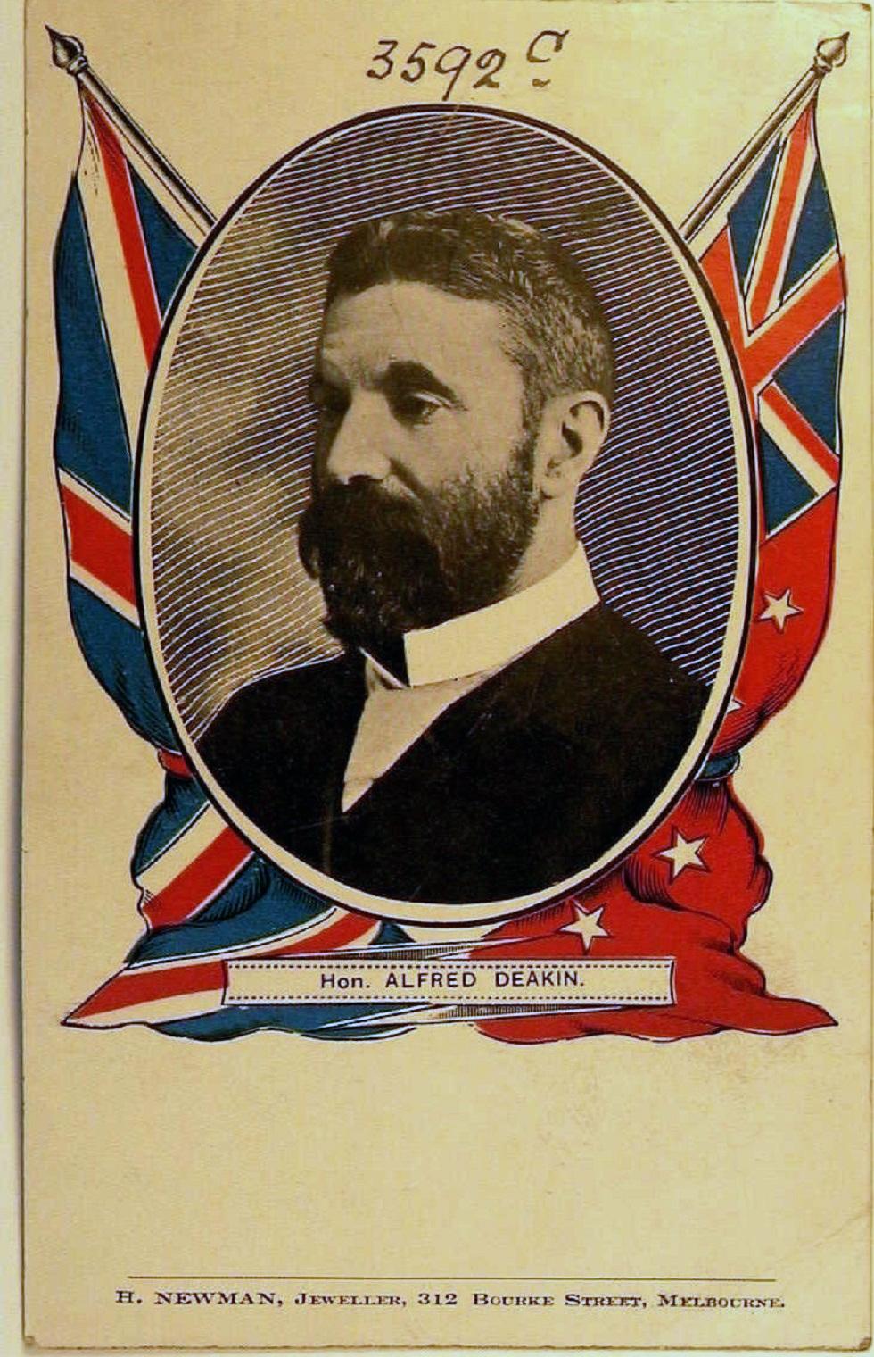 This prime ministerial postcard shows the Union Jack