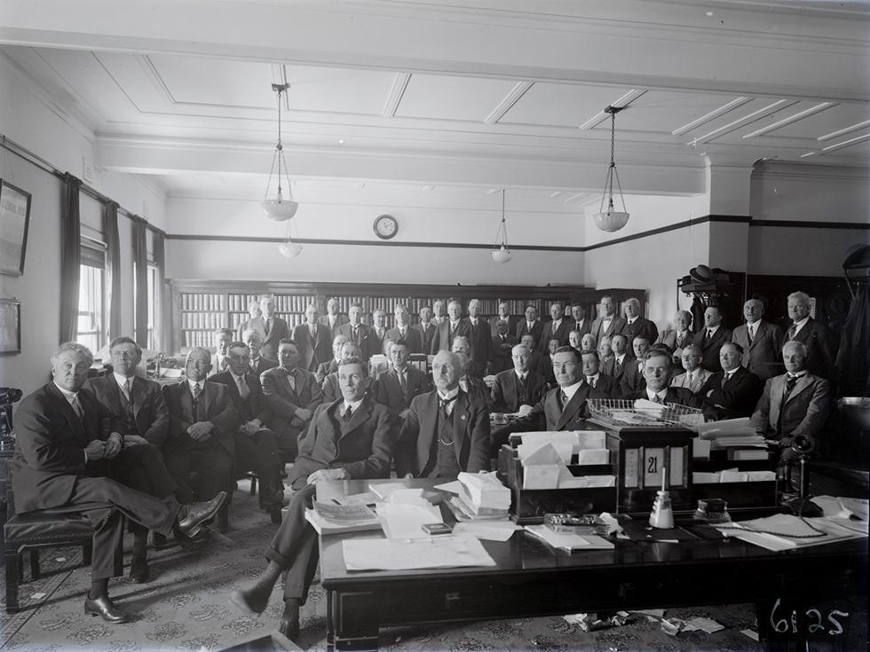 The ministry of James Scullin and newly elected Labor members of the 16th parliament.
