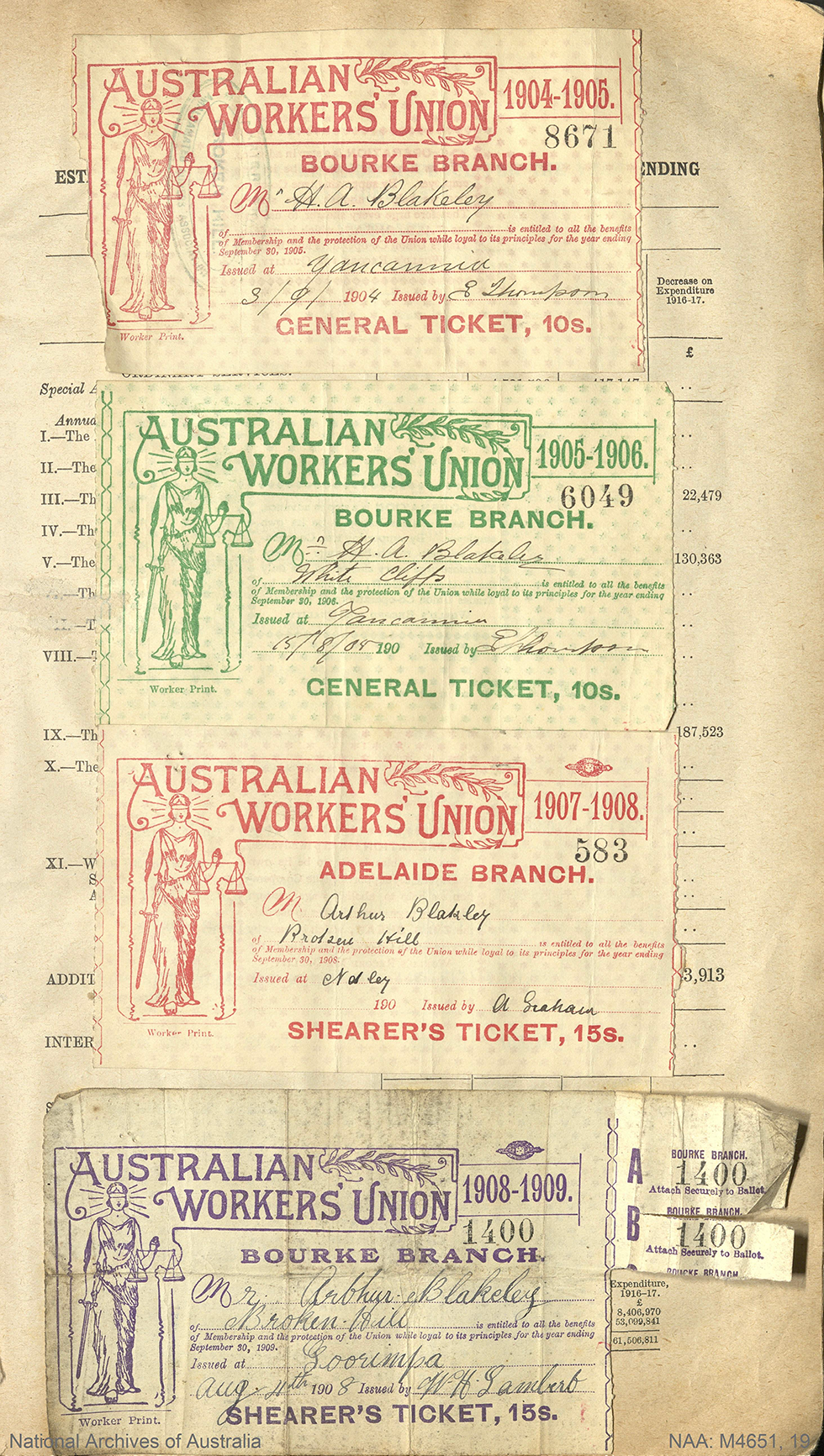 Australian Workers union tickets
