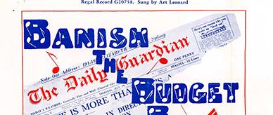 Banish the Budget Blues, song from the Great Depression.
