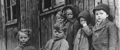 Displaced children who migrated to Australia post-World War II.