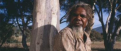 Portrait of Aboriginal artist Jimmy Pike (Kurntikujarra).