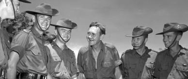 Prime Minister John Gorton with troops in South Vietnam.