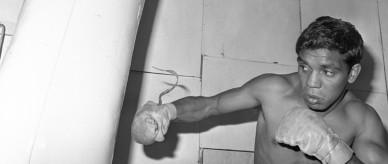Champion boxer Lionel Rose.