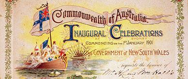 Celebrating the birth of Australia, 1900.