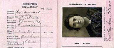 Passport of Dorothy Sym Choon.