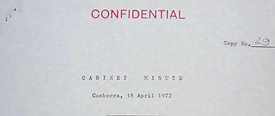 Moral concerns about The Little Red School Book - confidential Cabinet minute.