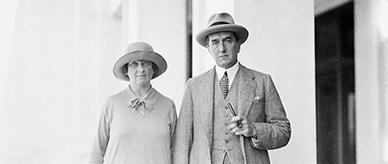 Portrait of Prime Minister Stanley Melbourne Bruce and his wife Ethel Bruce.