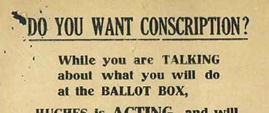 Anti-Conscription Leaflets.