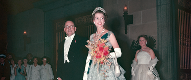 Queen Elizabeth and the Duke of Edinburgh in 1954. 