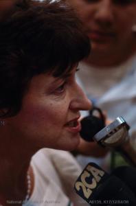 Susan Ryan at the National Tally Room, 1984