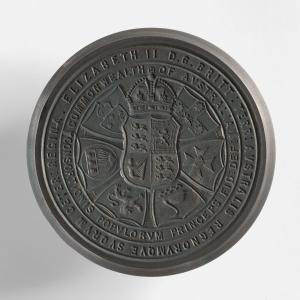 Queen Elizabeth II’s first Great Seal of Australia. 