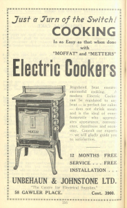 Advertisement picturing electric cooker.