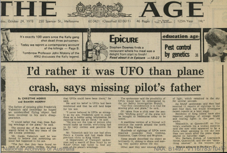 Father of missing pilot would prefer that is was a UFO encounter and not a plane crash.