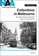 Cover of 'Collections In Melbourne' research guide.