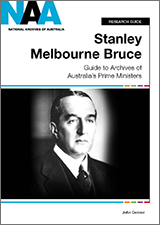 Cover of 'Stanley Melbourne Bruce' research guide.